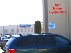 Pump It Up and San Mateo Gymnastics, across the street from each other